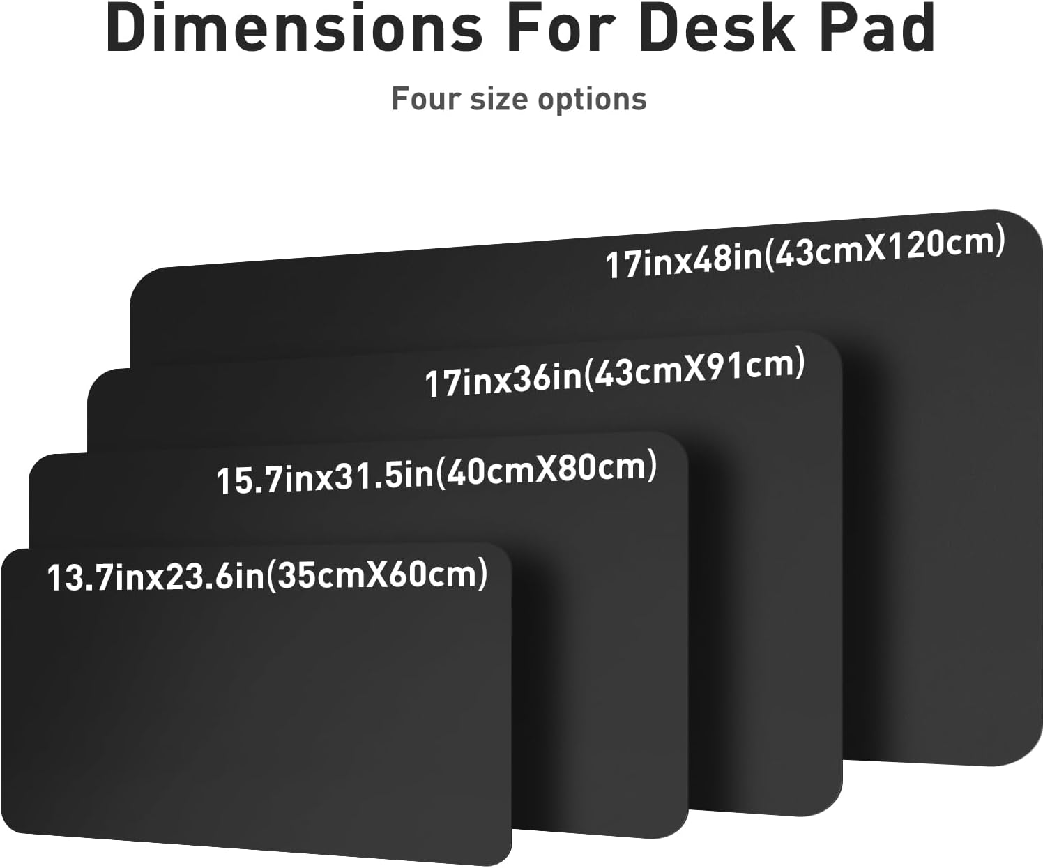 Aothia Leather Desk Pad Protector, Mouse Pad, Office Desk Mat, Non-Slip PU Leather Desk Blotter, Laptop Desk Pad, Waterproof Desk Writing Pad for Office and Home (Black,23.6" x 13.7") - Image 8