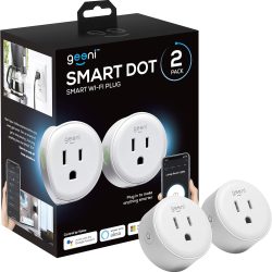 Dot Smart Wi-Fi Outlet Plug – Compact Design, Works with Alexa & Google Assistant, No Hub Needed, 2.4GHz, 2 Pack