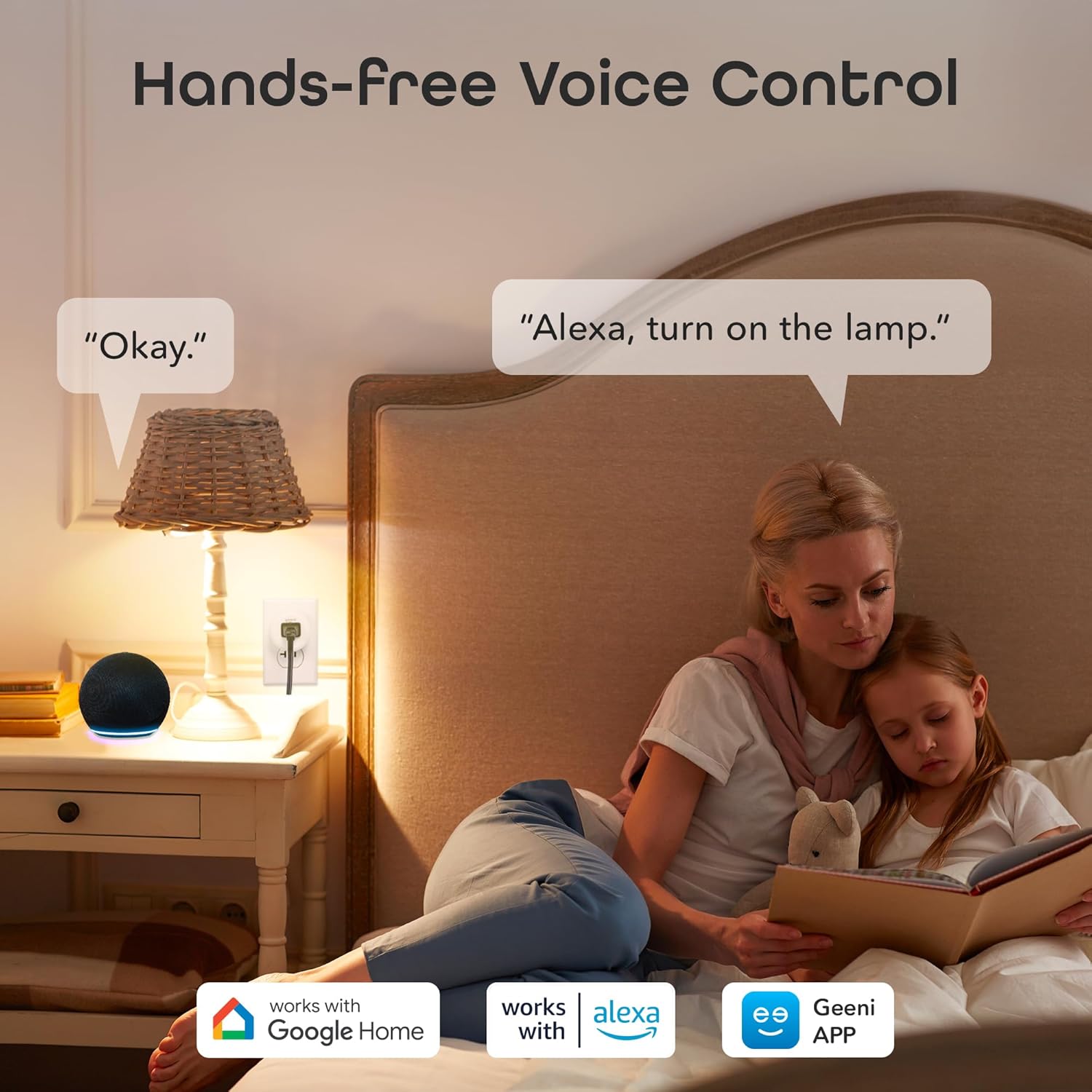 Dot Smart Wi-Fi Outlet Plug – Compact Design, Works with Alexa & Google Assistant, No Hub Needed, 2.4GHz, 2 Pack - Image 3