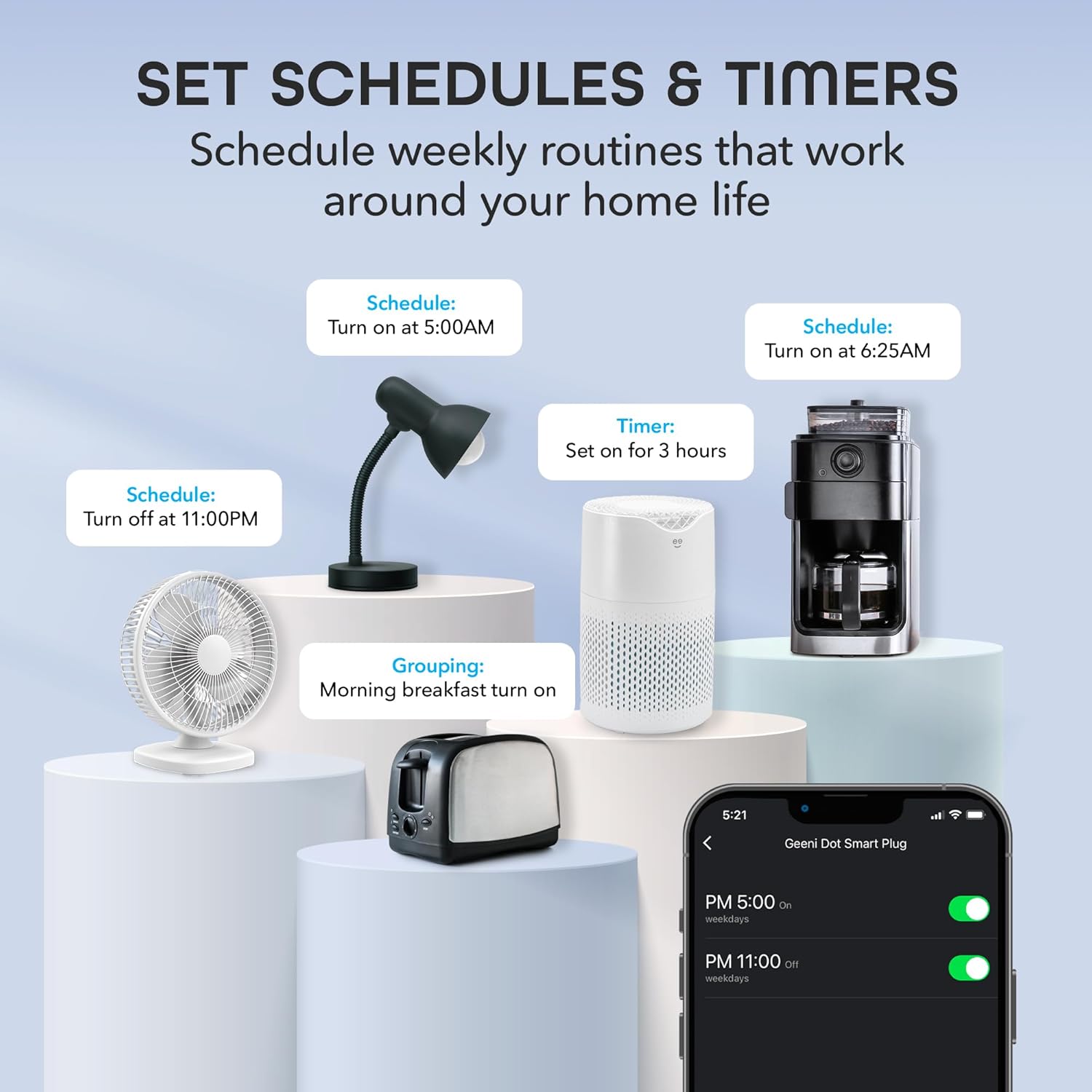 Dot Smart Wi-Fi Outlet Plug – Compact Design, Works with Alexa & Google Assistant, No Hub Needed, 2.4GHz, 2 Pack - Image 7