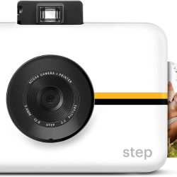 Step Camera Instant Camera with 10MP Image Sensor, ZINK Zero Ink Technology, Classic Viewfinder, Selfie Mode, Auto Timer, Built-in Flash & 6 Picture Modes | White.